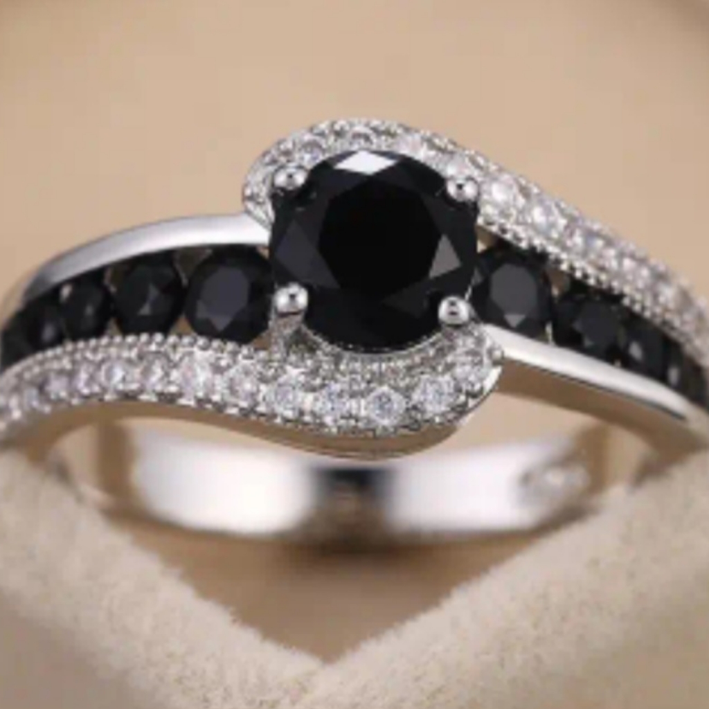 Black Studded Ring